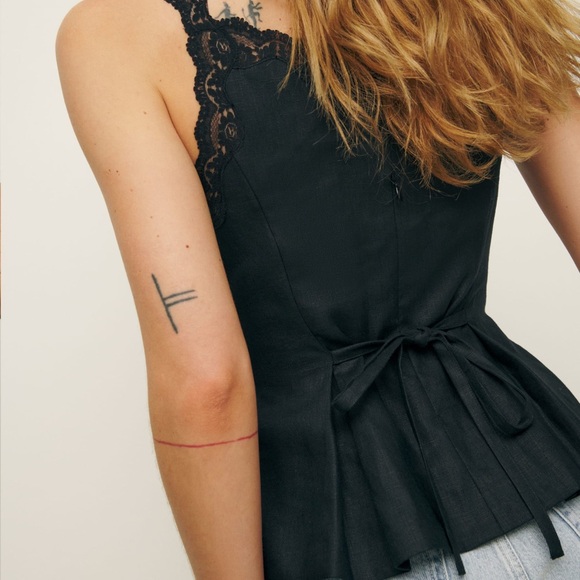 Reformation Josefina Linen Top - Picture 2 of 4